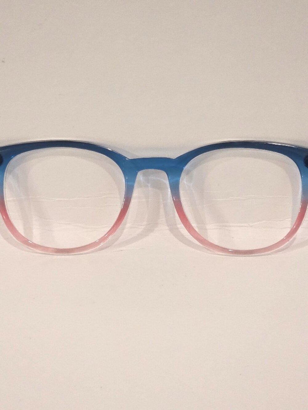 Pair Compatible “Reese” Transparent Blue to Peach Topper